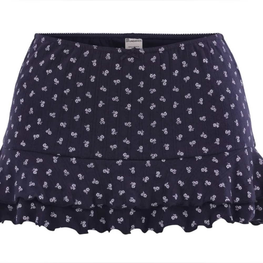 BRAND NEW No Boundaries Sleepwear Pointelle Skort, Women's, - Picture 2 of 3